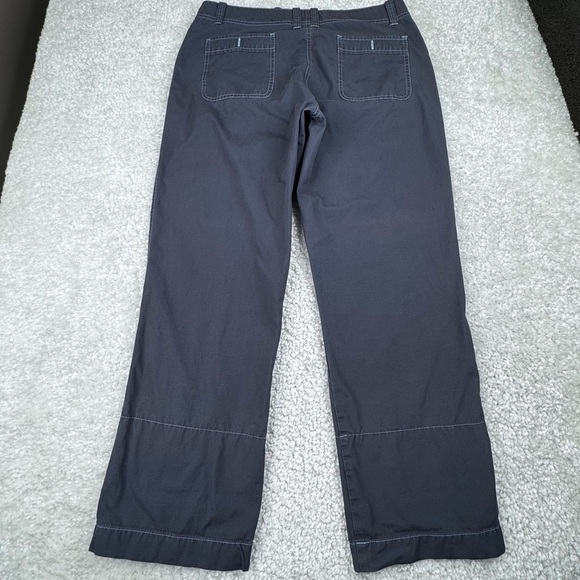 Boden Cotton Pants with Floral Flower Rolled Cuffs. Contrast Stitch. 14R - Picture 4 of 16